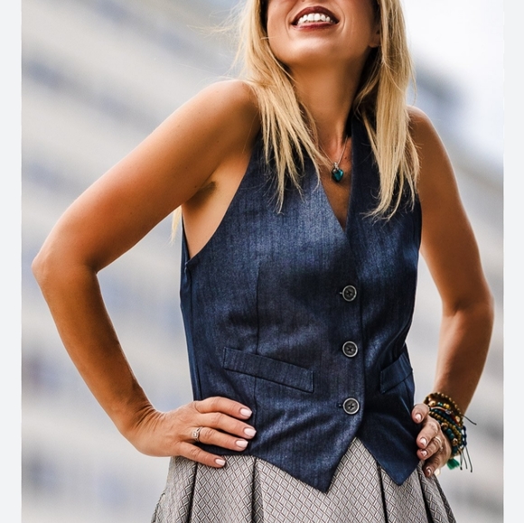 New York & Company Jackets & Blazers - Denim vest blue 💙